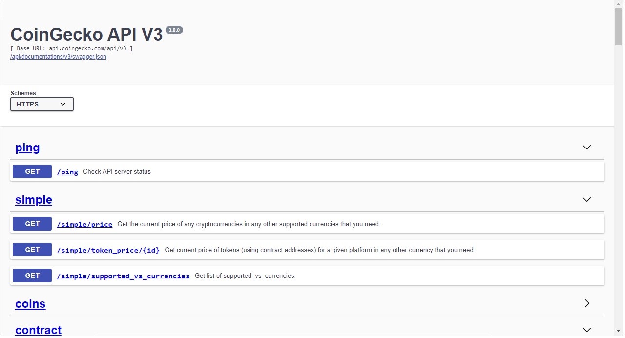 Coingecko API to Google Sheets Import Coingecko Data