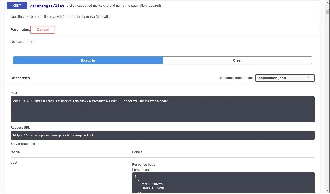 Coingecko API to Google Sheets Import Coingecko Data