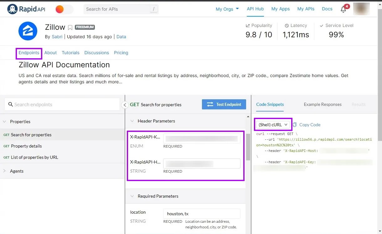 Zillow API Tutorial Scrape Zillow Data into Google Sheets Apipheny