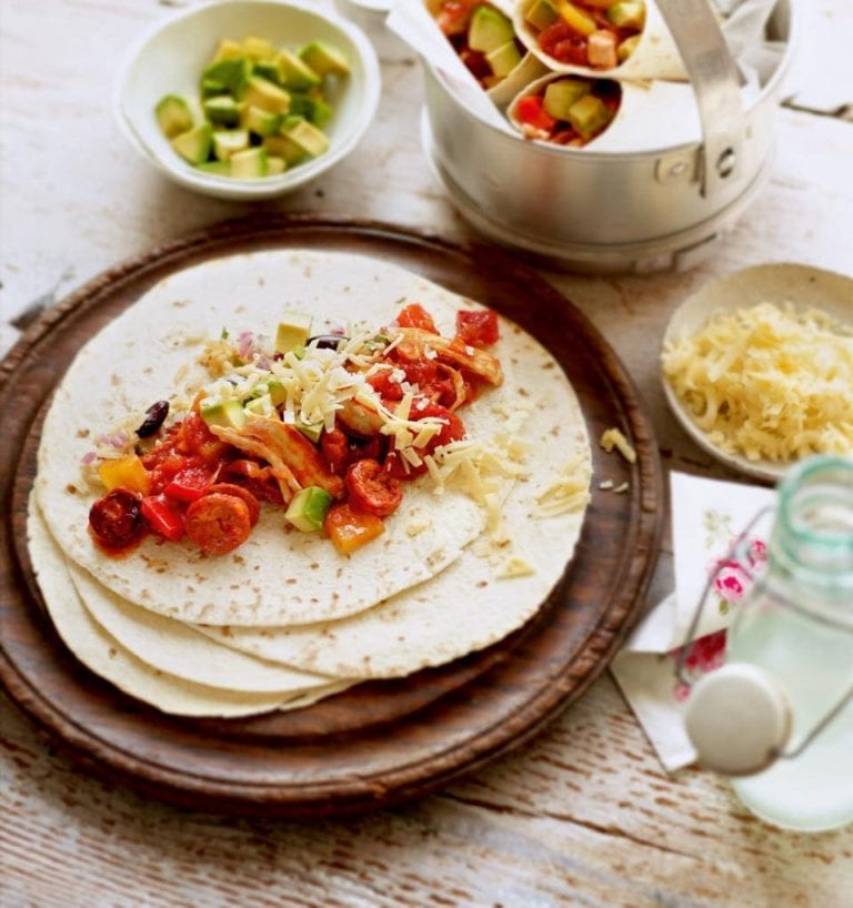 CÓMO HACER WRAPS DE POLLO AHUMADOS