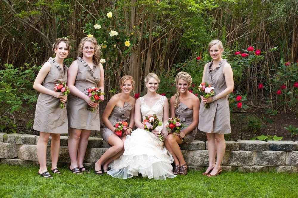 Khaki Bridesmaid Dresses