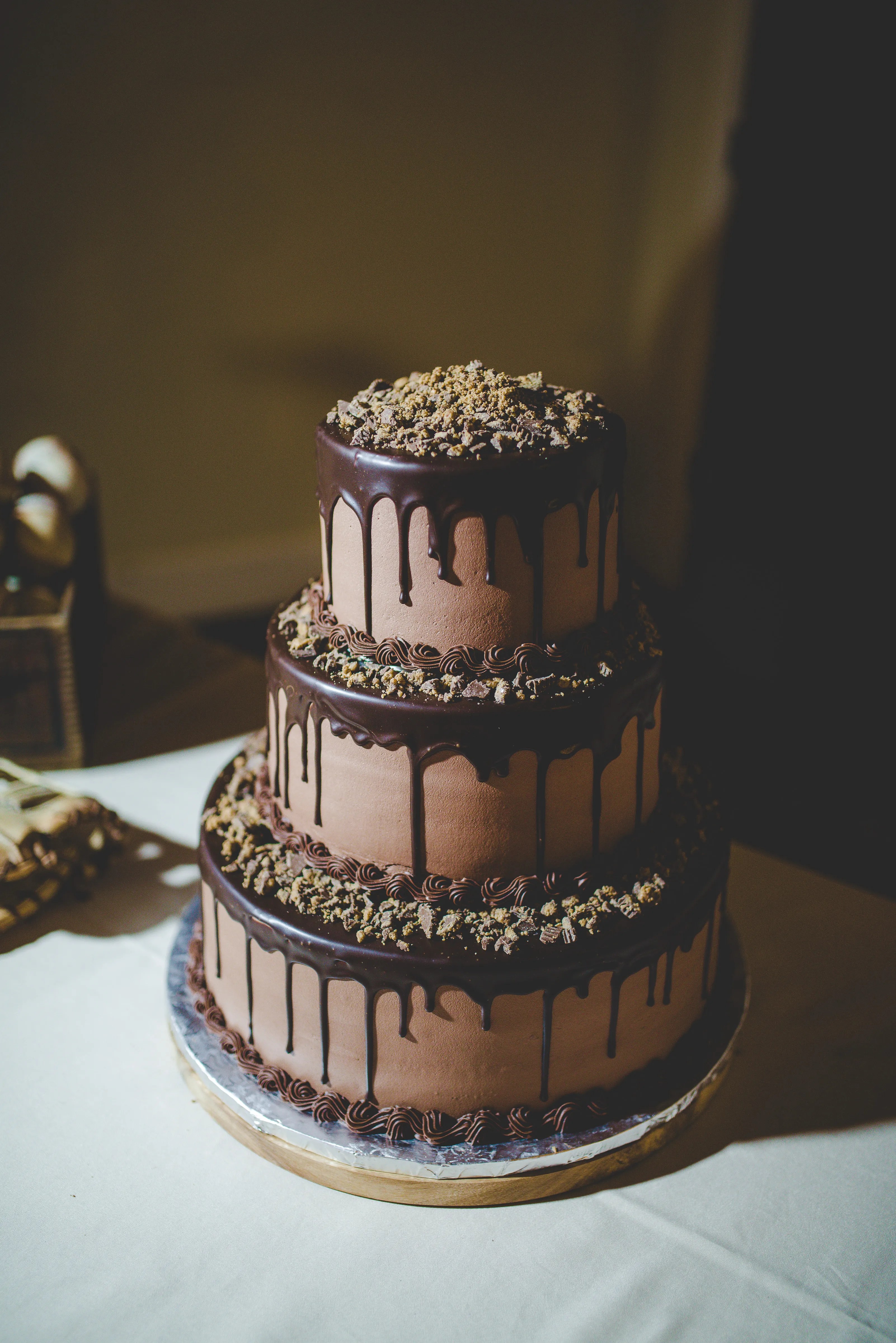 ThreeTier Chocolate Wedding Cake