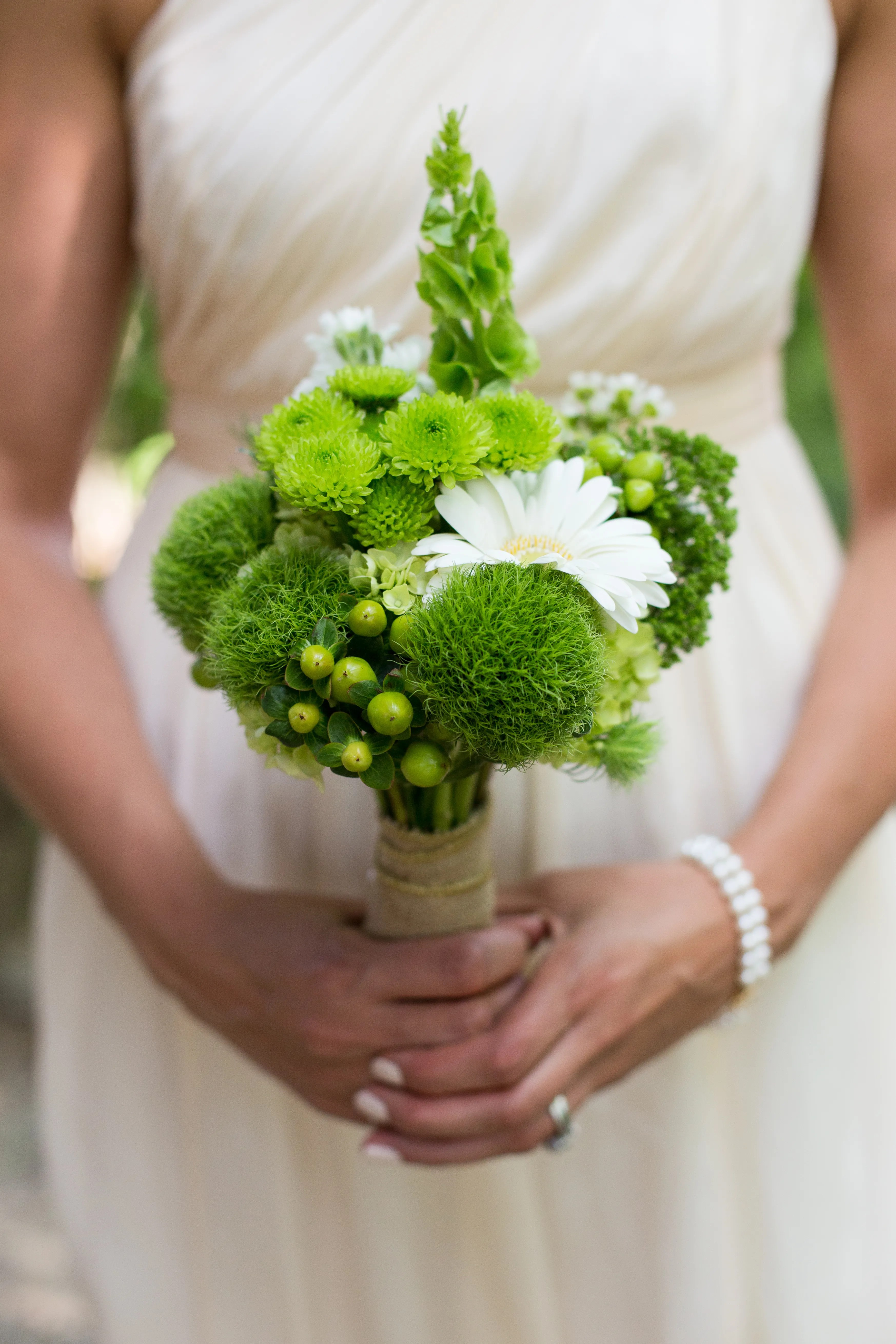 Green Trick Dianthus Bouquets