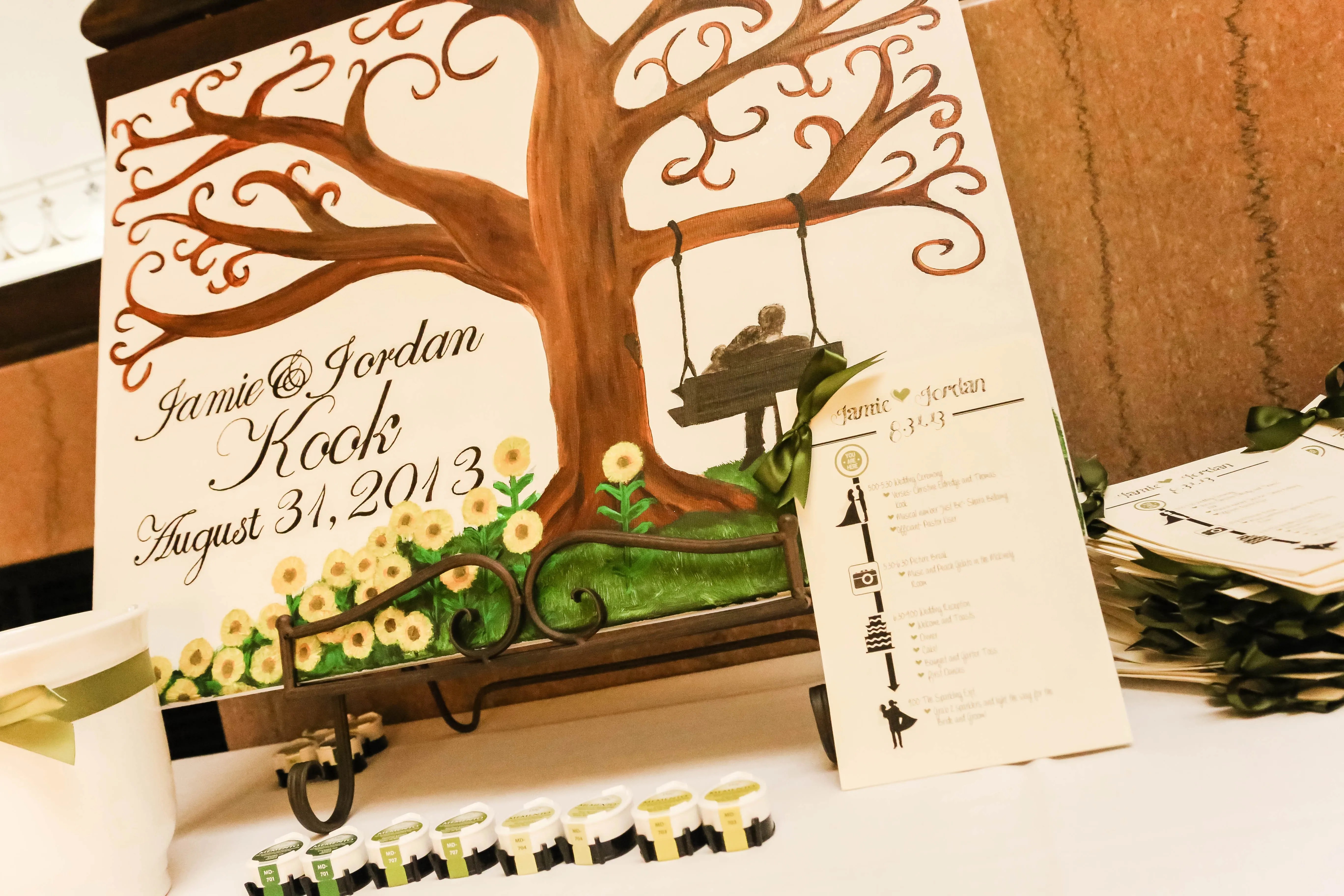 Painted Canvas Guestbook Alternative