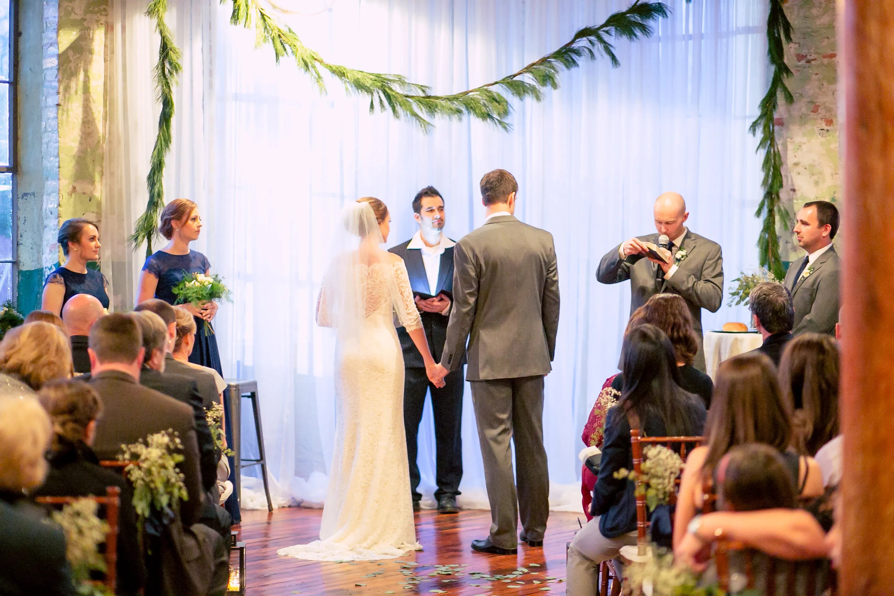 Bride and Groom at the Altar