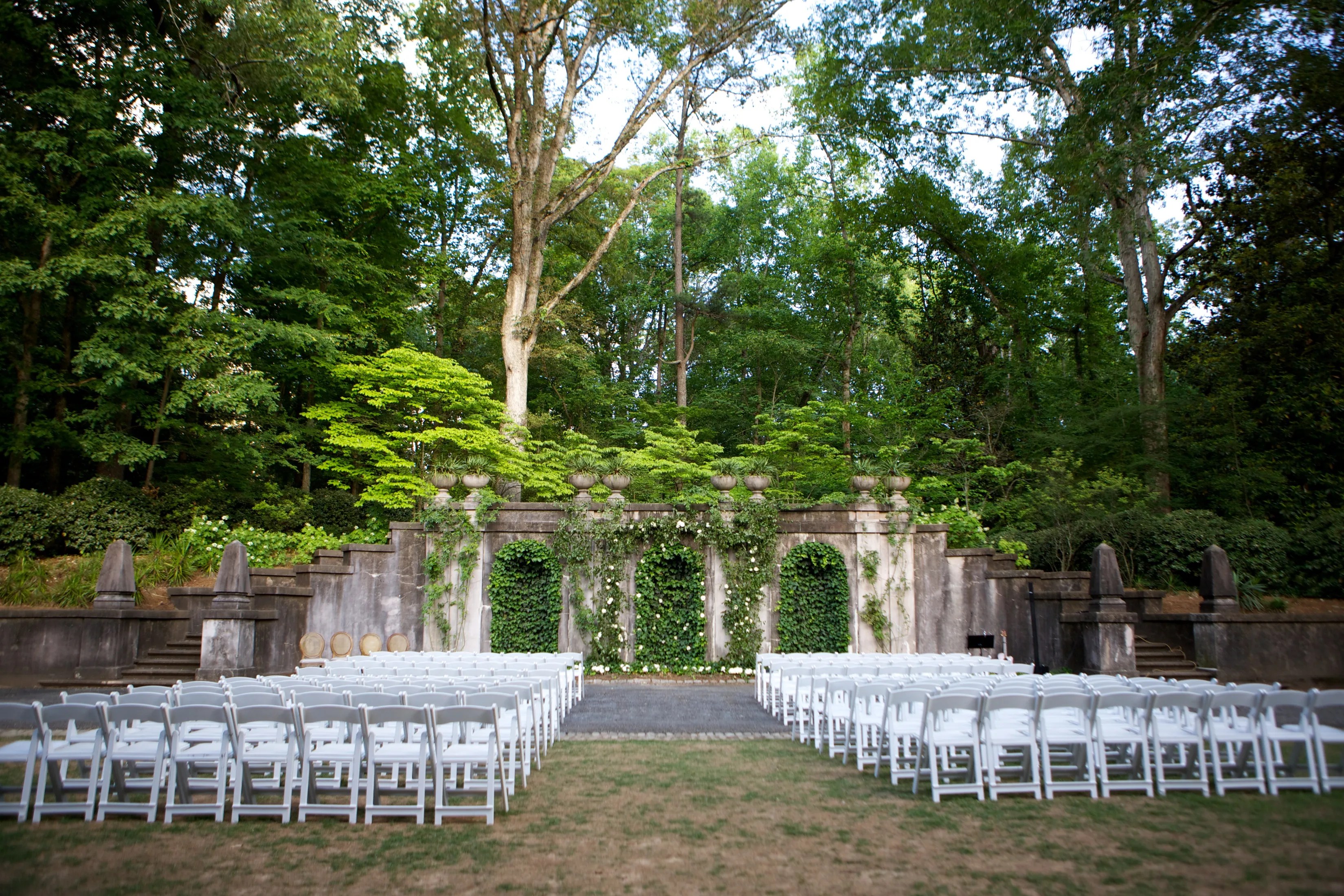 Modern Garden Ceremony at Swan House
