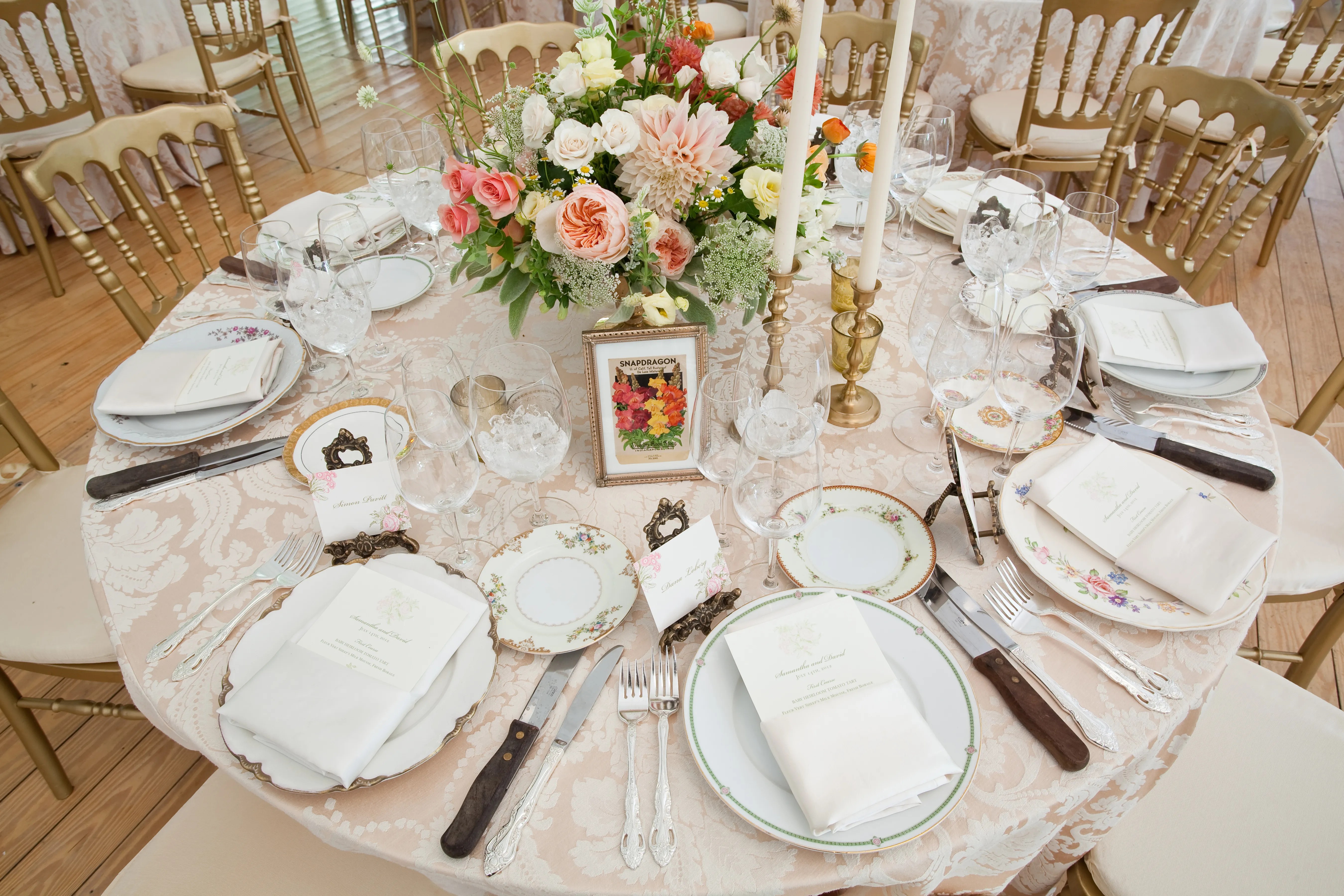 Mismatched China Place Settings