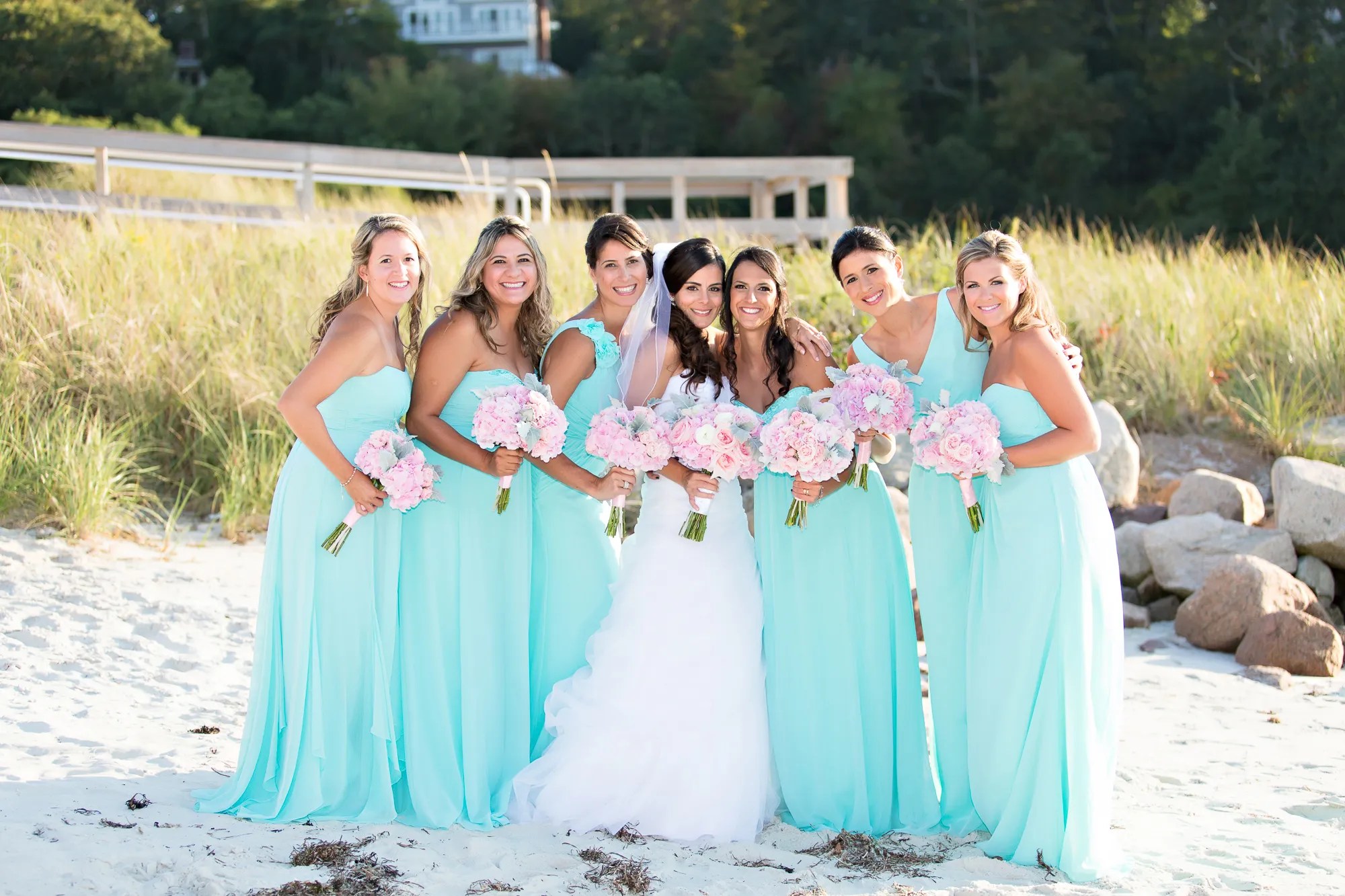 Aqua blue Bridesmaid dresses for beach Wedding Dresses Images 2024
