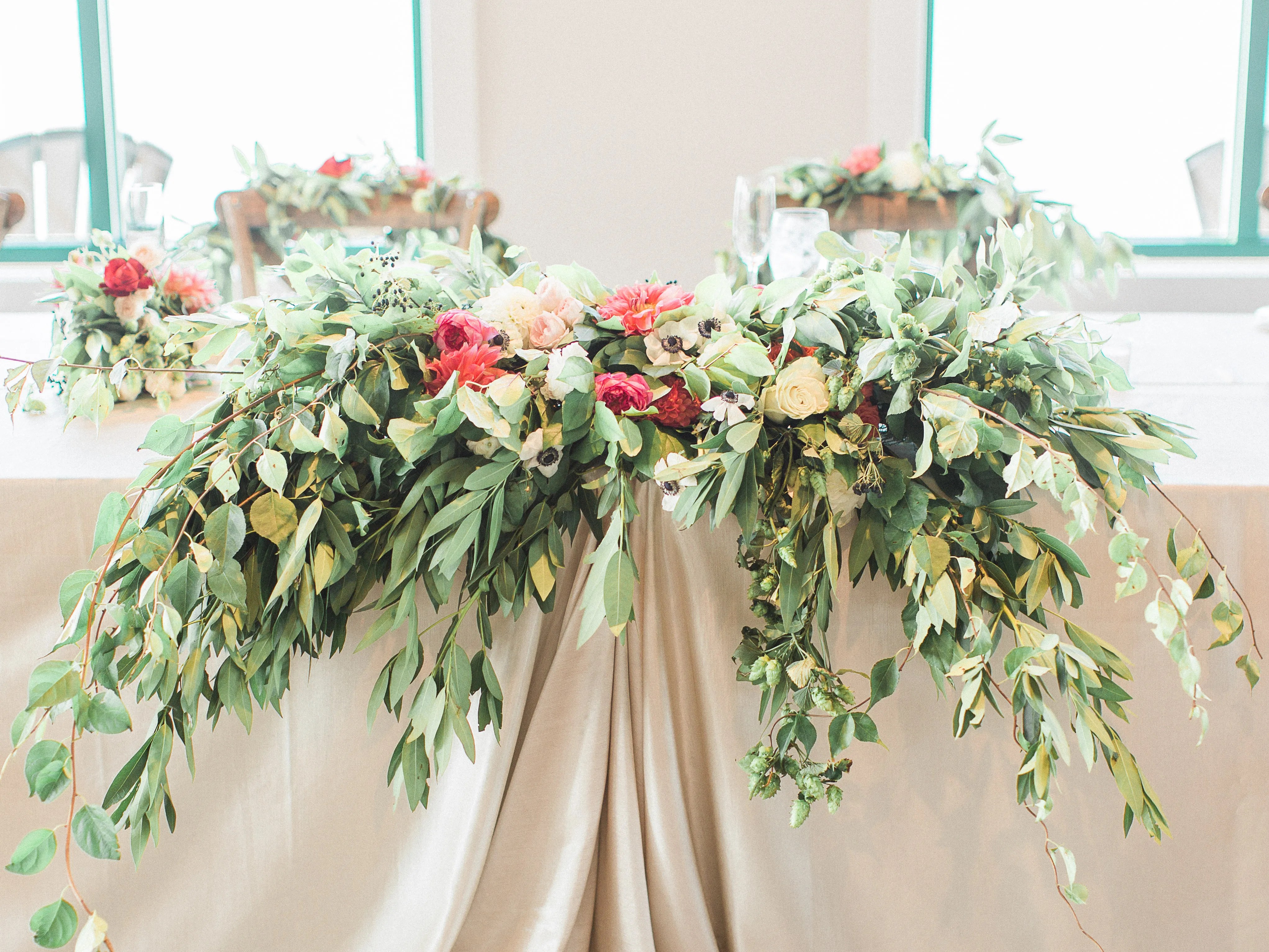 Eucalyptus Leaf Table Arrangement
