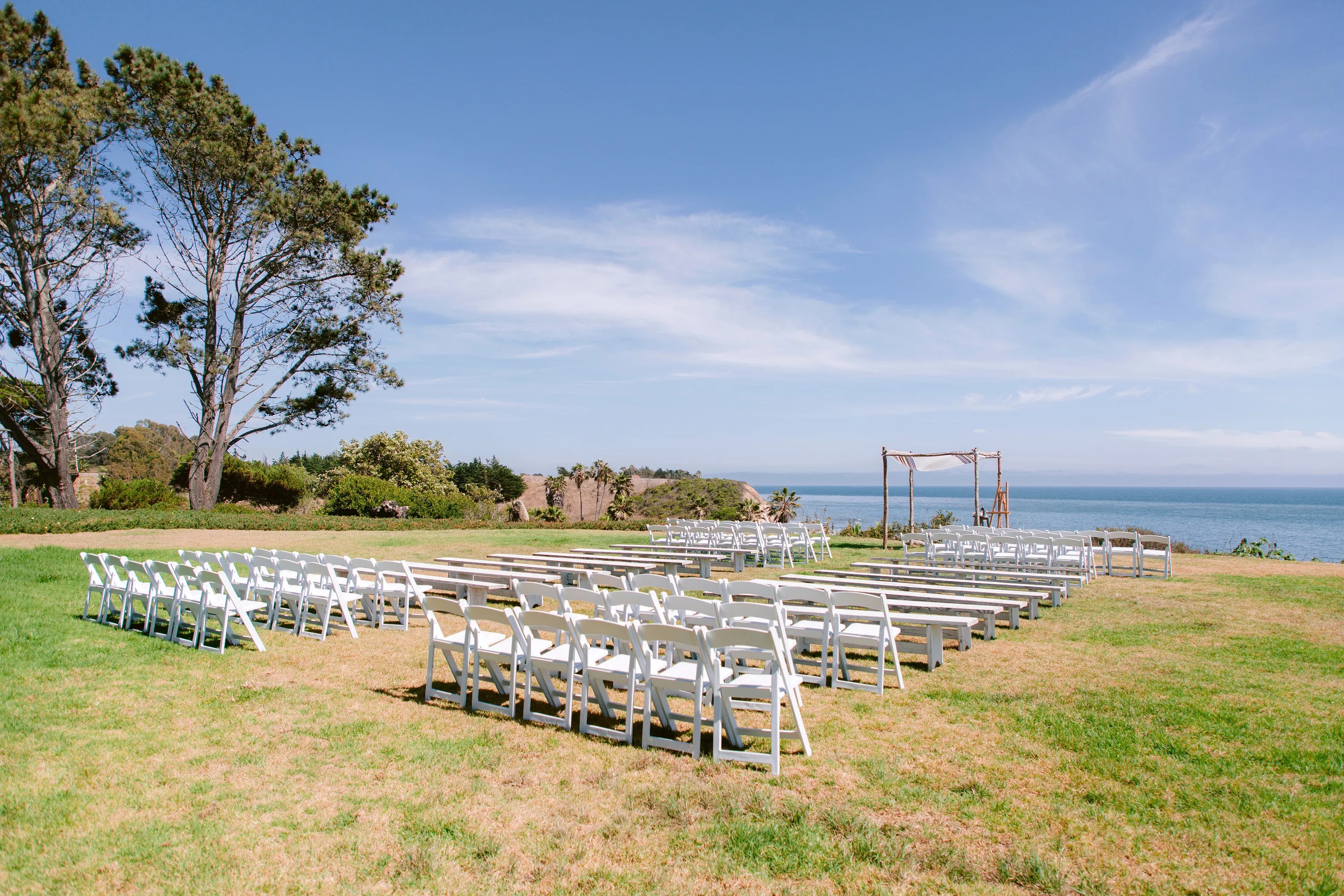 Classic Waterfront Ceremony Site at Dos Pueblos Ranch in Goleta, California