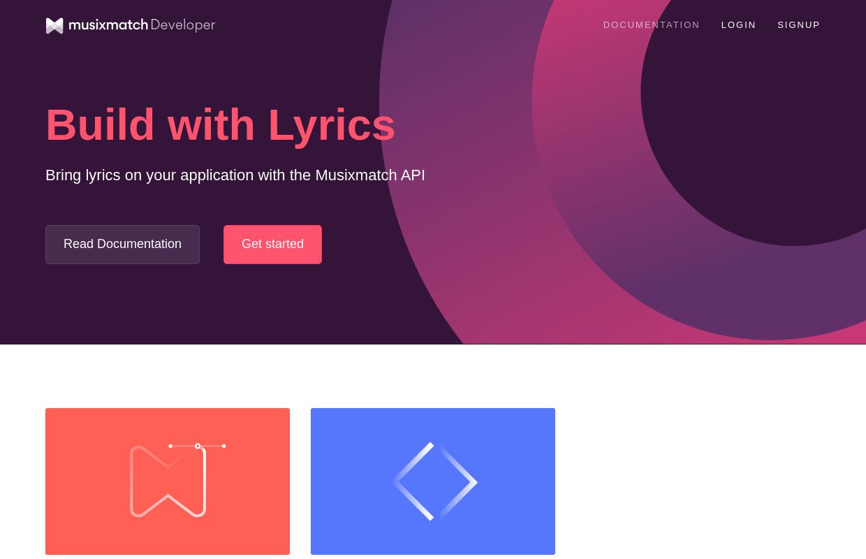 Musixmatch Api ApisList