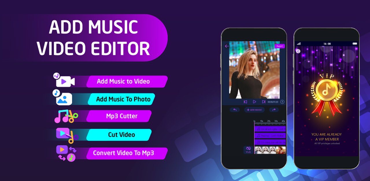 Add Music To Video Editor MOD APK 6.9 (Premium Unlocked) for Android