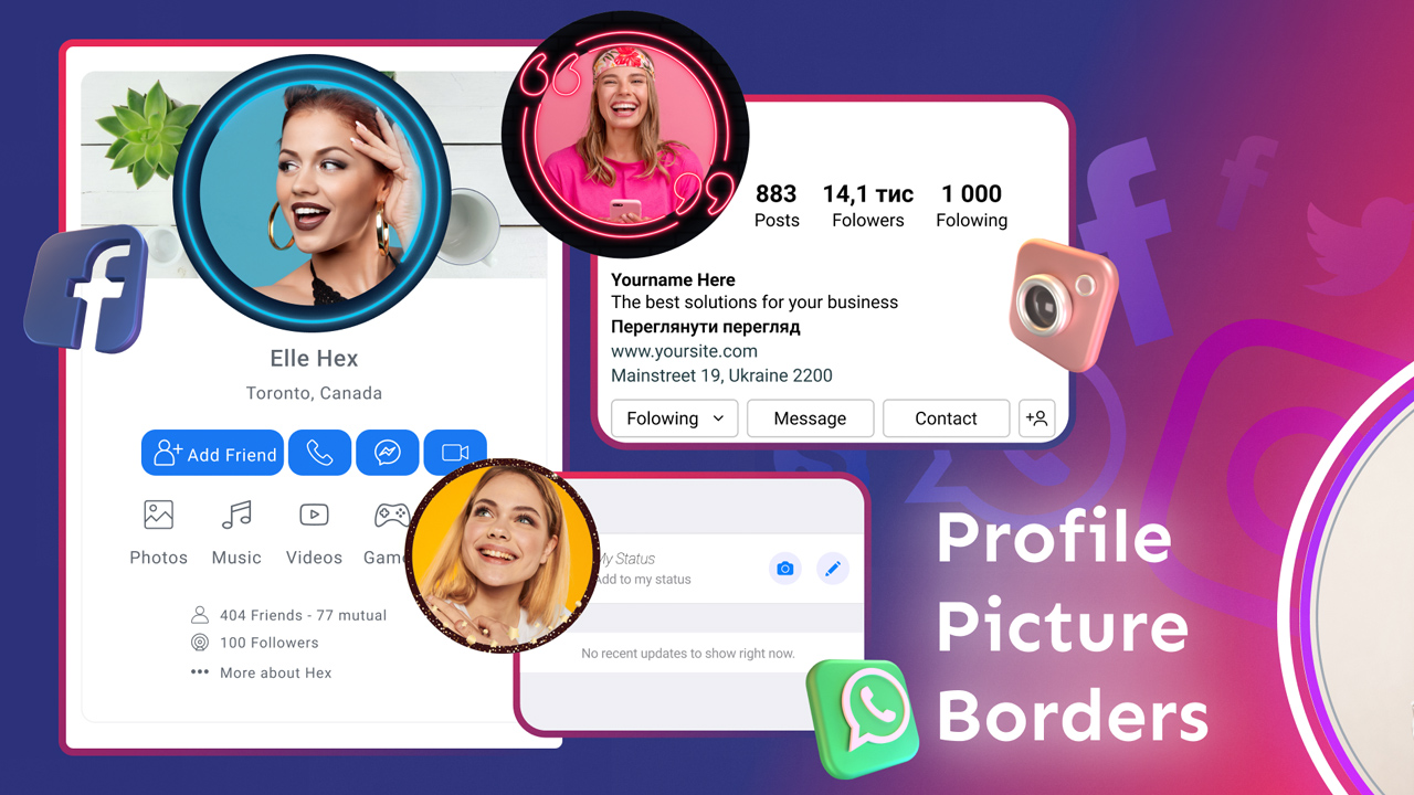 Profile Picture Border Frame MOD APK 2.4.5.1 (Pro Unlocked) for Android