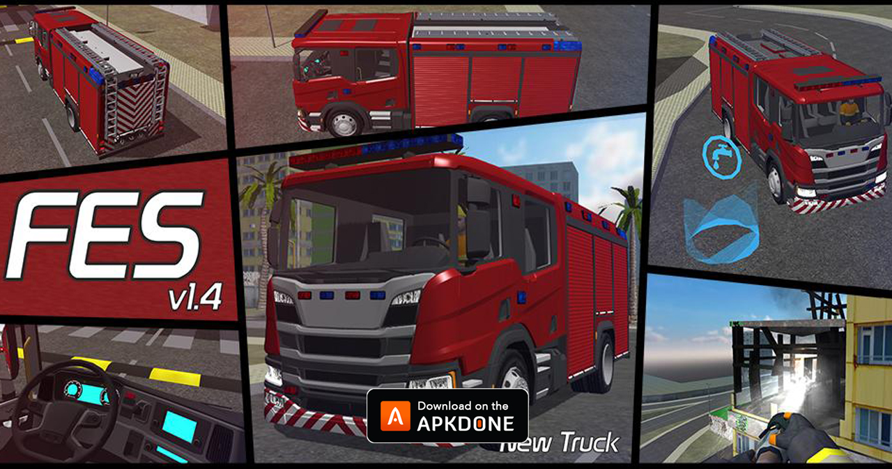 Fire Engine Simulator MOD APK 1.4.10 (Unlimited Money) for Android