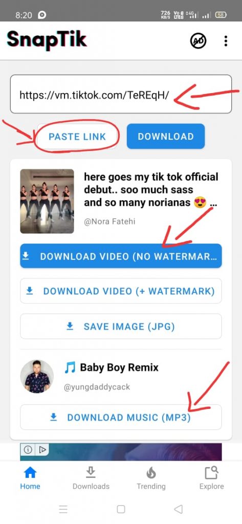 We all know that tiktok won't let you make or download a video without a watermark that gives tiktok credit. SnapTik App || TikTok Video Downloader App - Apk Downloads