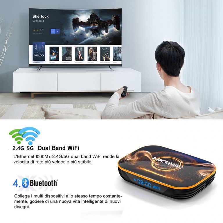 HK1 RBOX R1 Android 10 Tv Box RK3318 4K Box 4GB RAM 128GB APKinTVBox