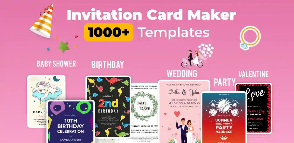 Invitation Card Maker & Design v23.4 MOD APK (Premium Unlocked)