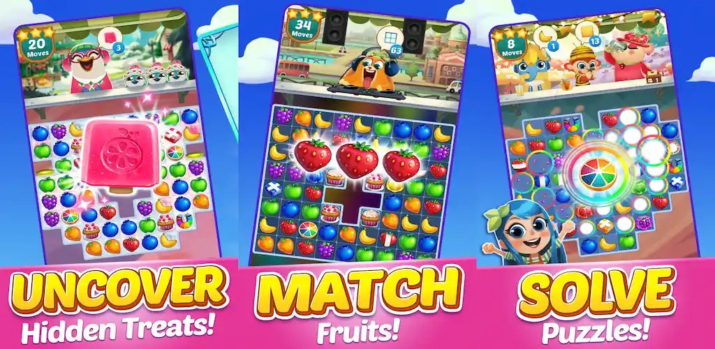 Juice Jam Jogos Match 3 3.59.1 MOD APK (dinheiro ilimitado)