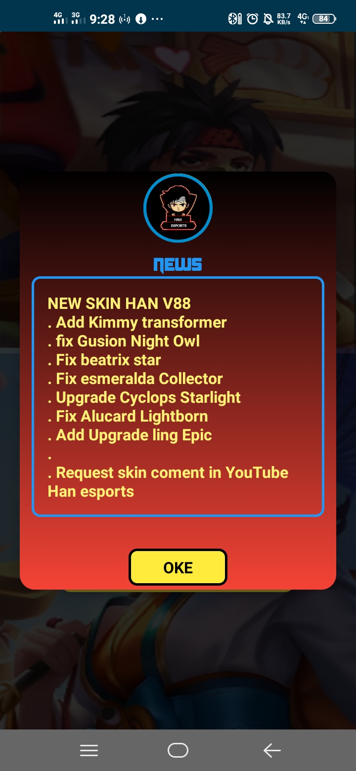 Han Esports Injector APK Latest Tool to Modify Mobile Legends