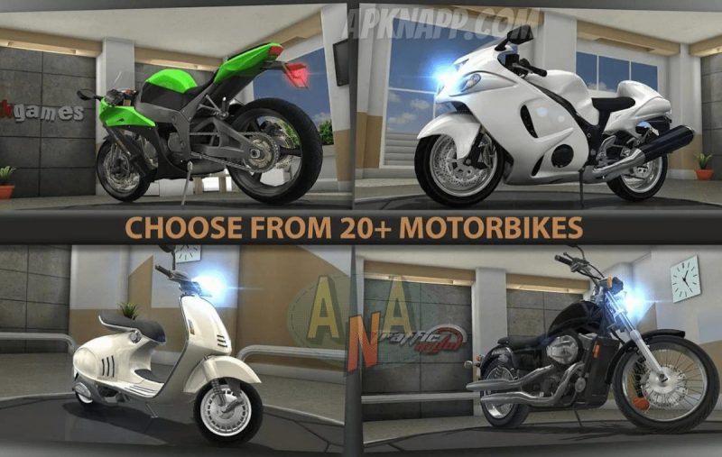 Traffic Rider Mod APKHacked 1.95 Unlimited Money/Unlock All