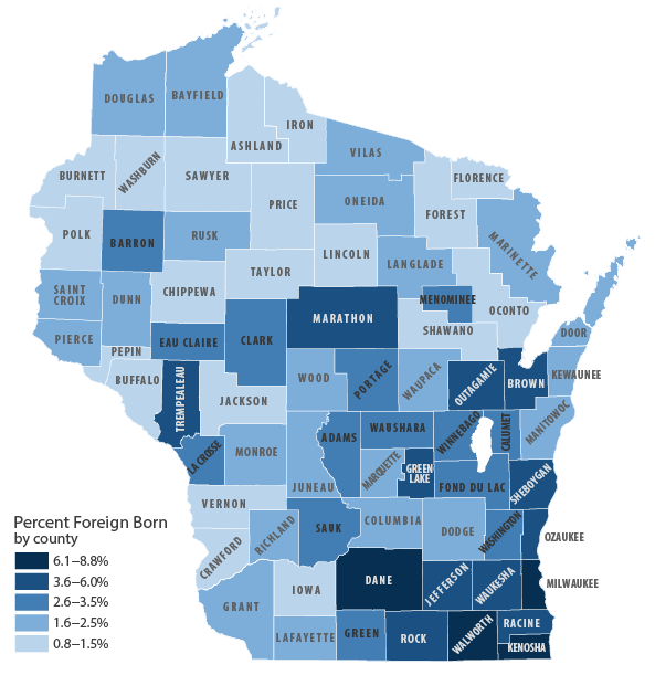 Wisconsin's ForeignBorn Population