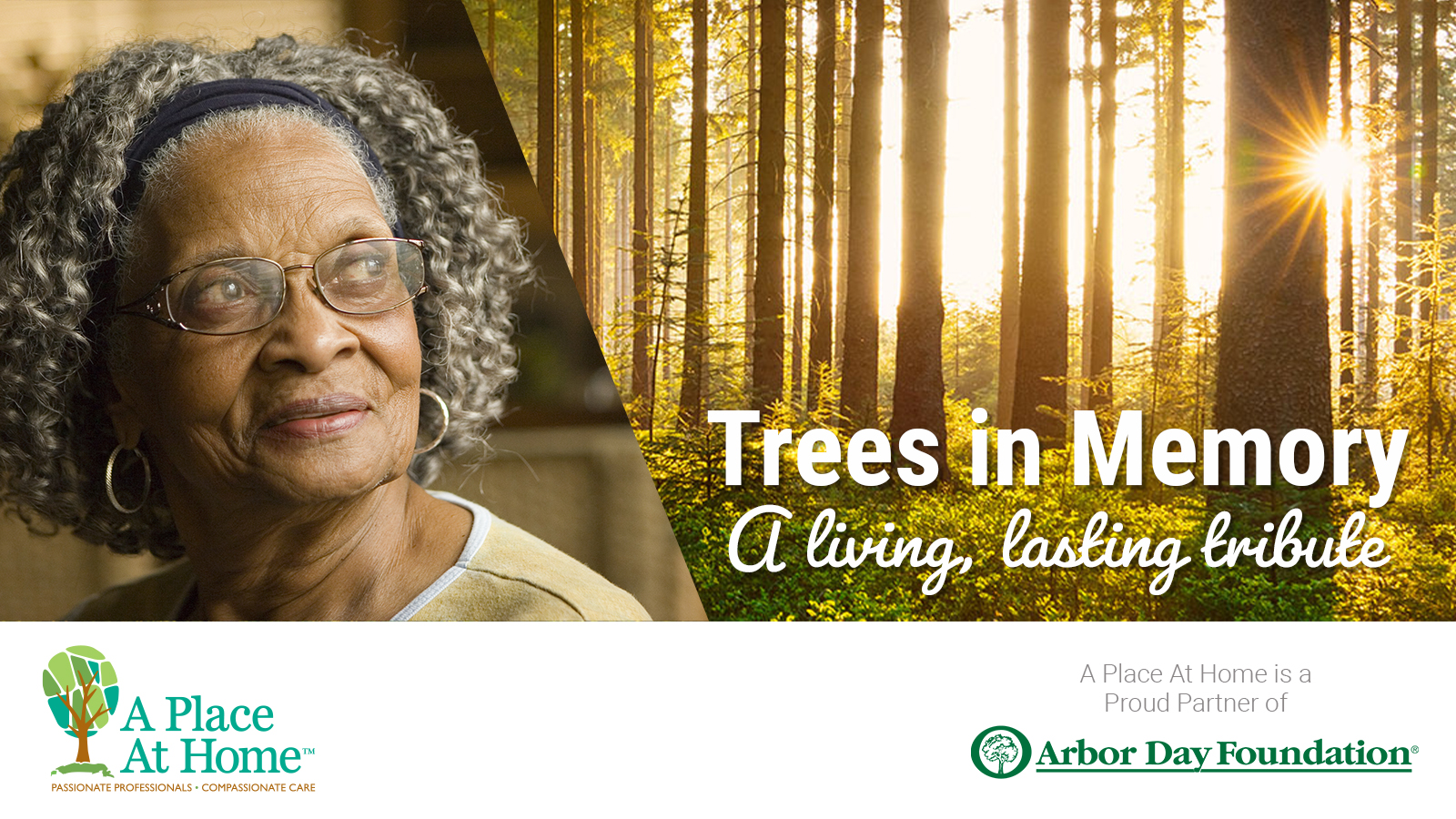 A Place At Home Partners with Arbor Day Foundation to Provide Trees in Memory