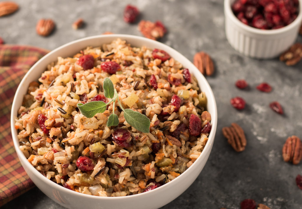 Holiday Wild Rice Pilaf with Cranberries and Pecans A Plantiful Path