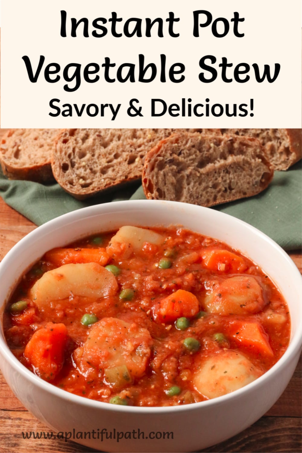 Instant Pot Vegetable Stew Vegan and Oil Free A Plantiful Path