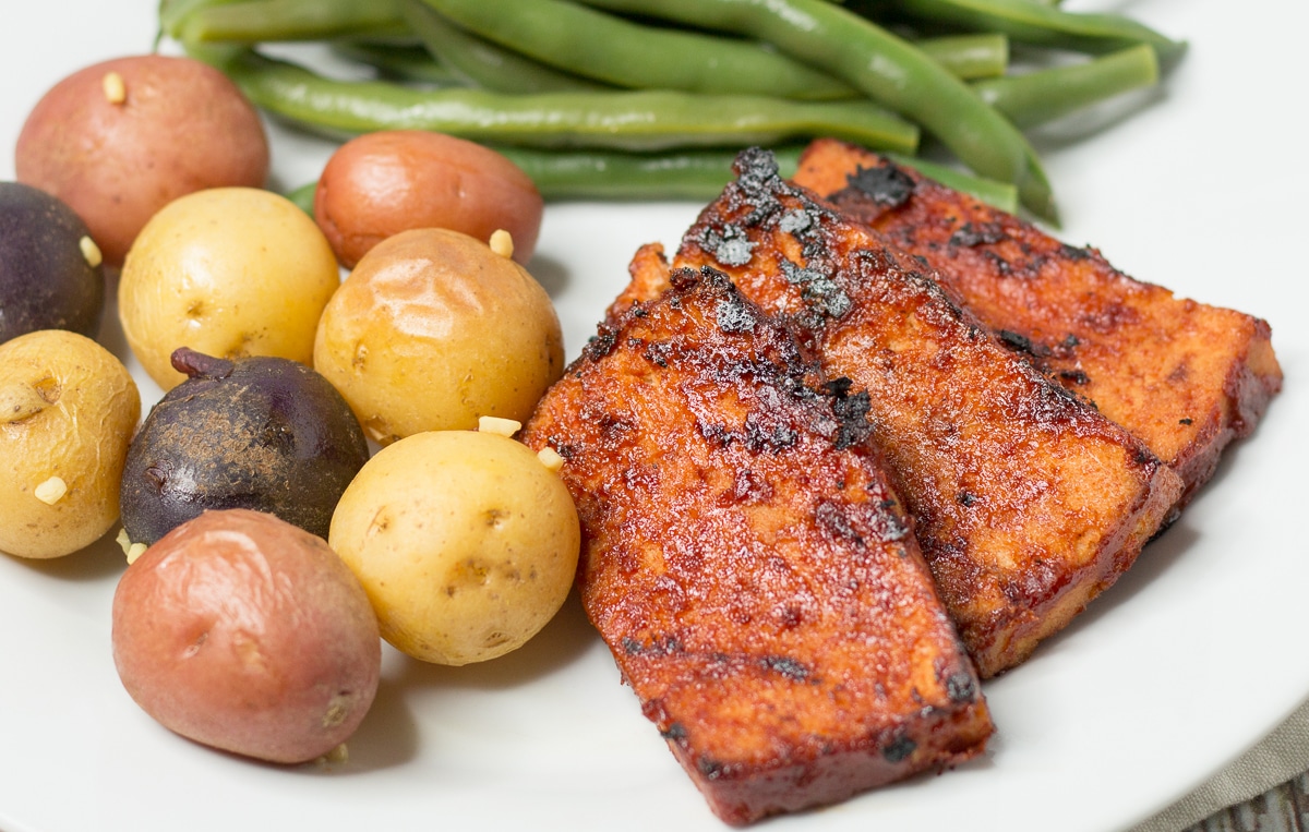 BBQ Tofu Oil Free and Grilled to Perfection A Plantiful Path