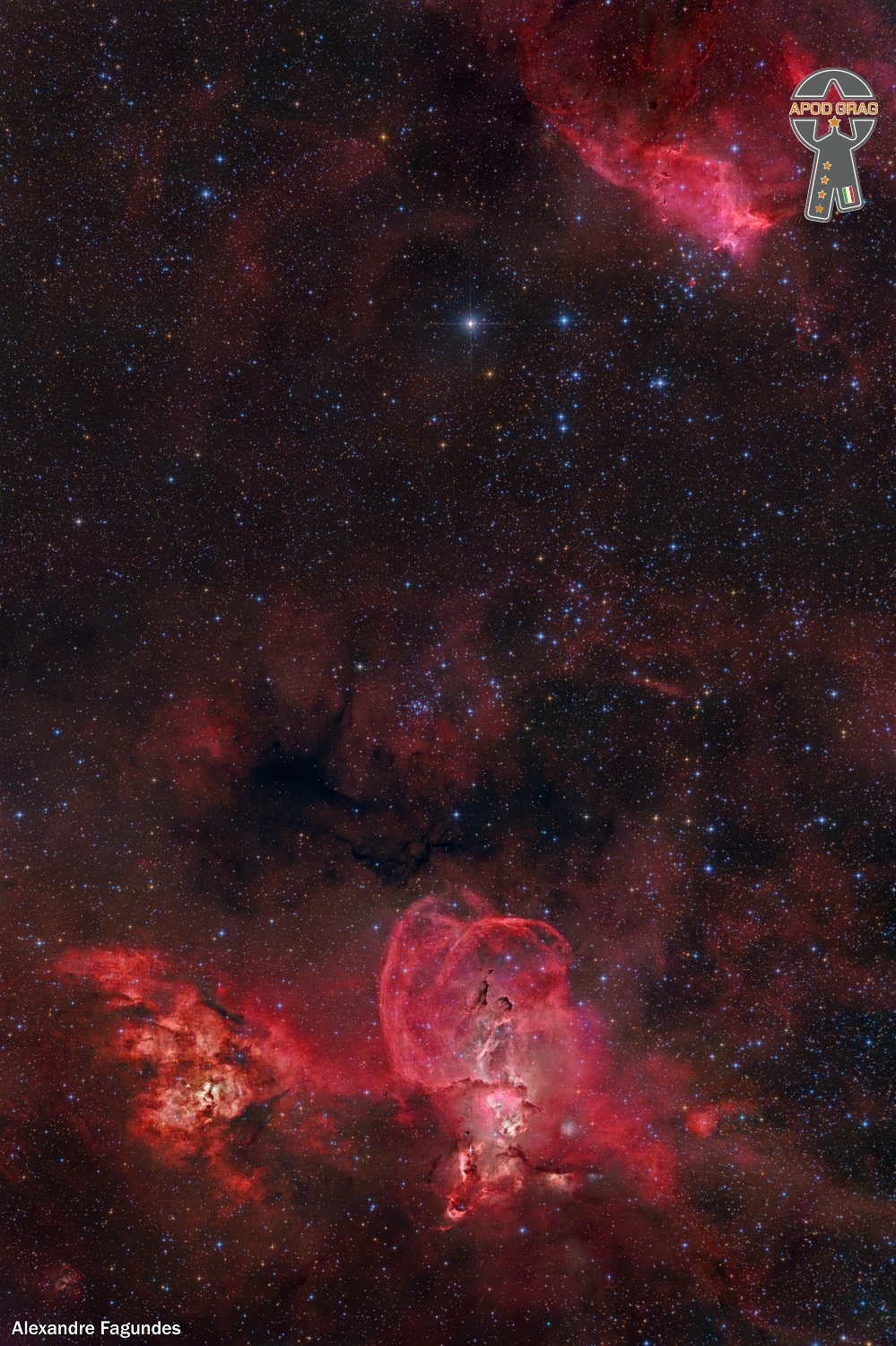 The Statue of Liberty Nebula (NGC 3576) in LHaRGB Apod GrAG