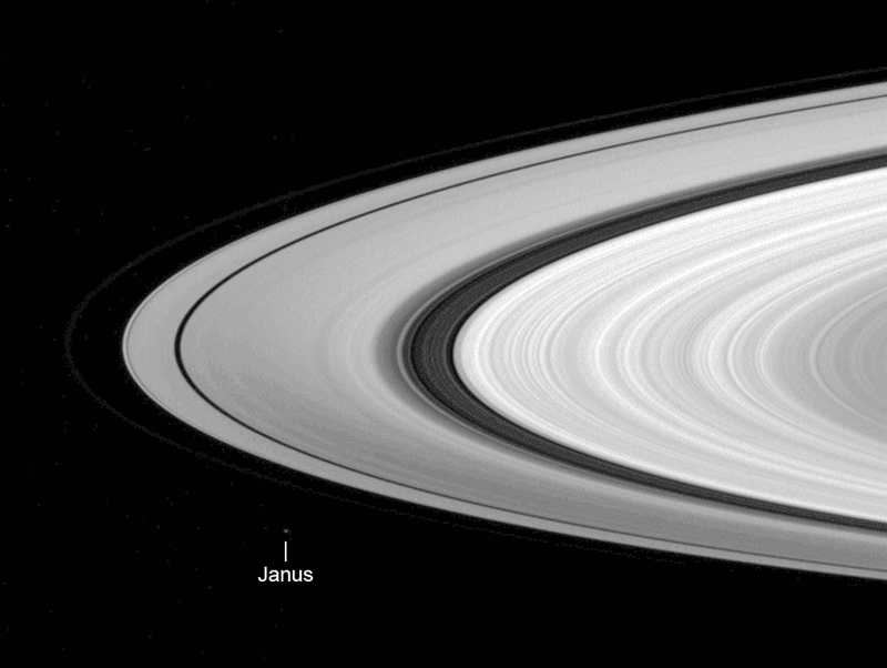 APOD 2007 January 31 Movie Cassini Crosses Saturn's Ring Plane