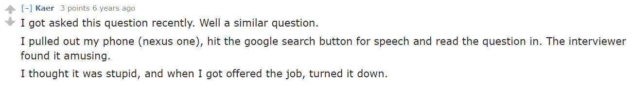 Reddit Cscareerquestions Interview Questions / one and all, to