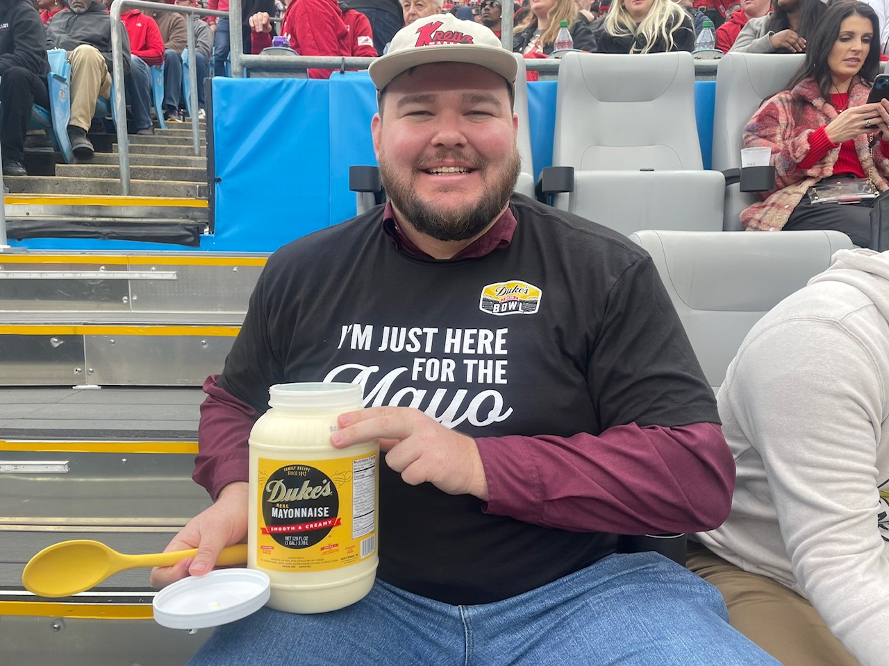 Duke's Mayo Bowl I Ate A Jar of Mayo On National TV