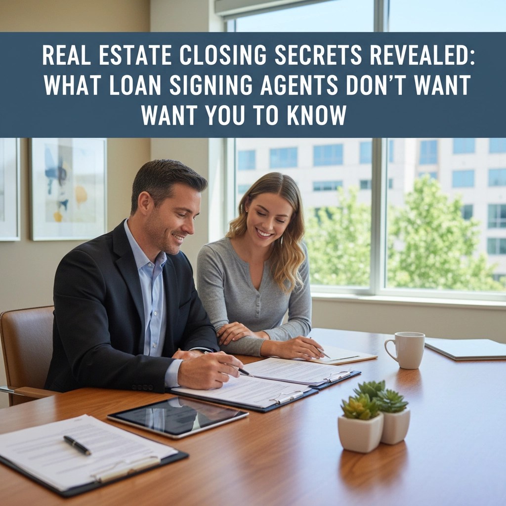 Real Estate Closing Secrets Revealed What Loan Signing Agents Don't