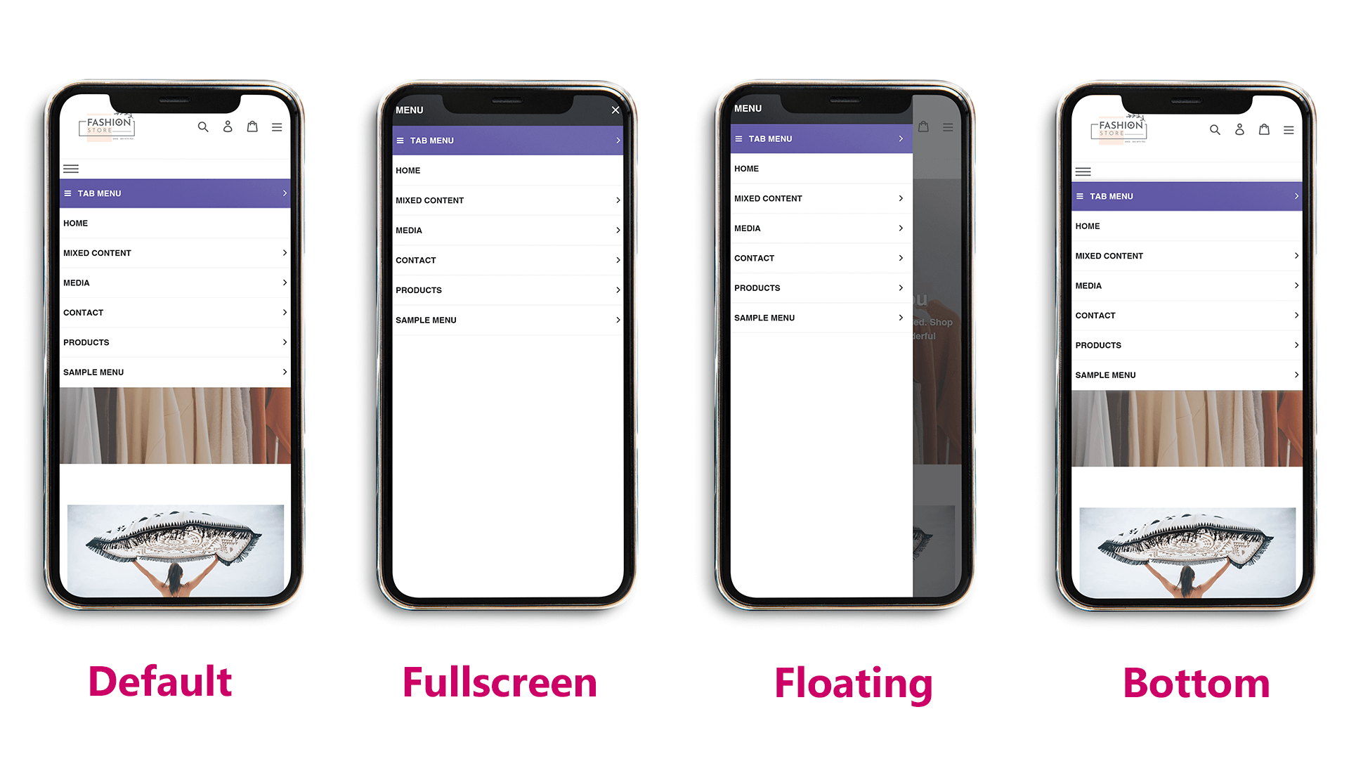 Customize your mega menu