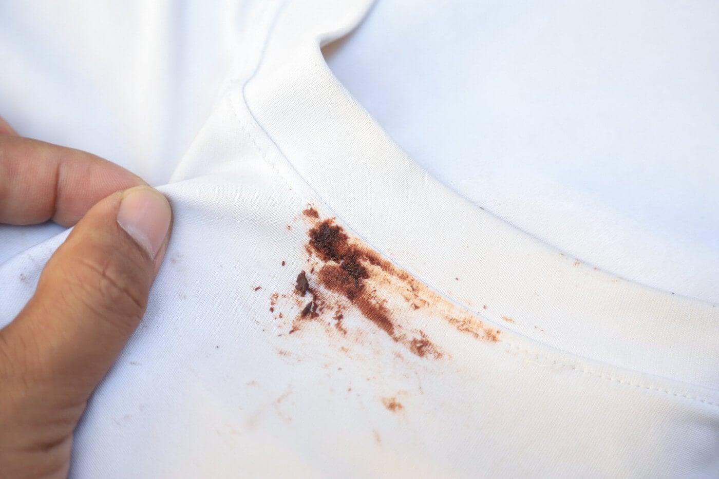 How to get hot chocolate stains out of clothes. Nori Press