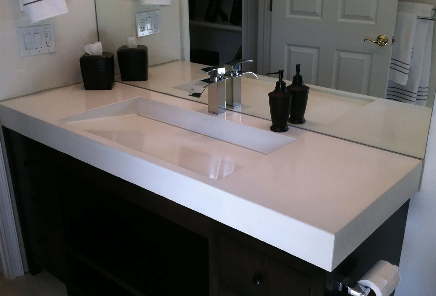 Stone Ramp Sink Solution For Easy Drain