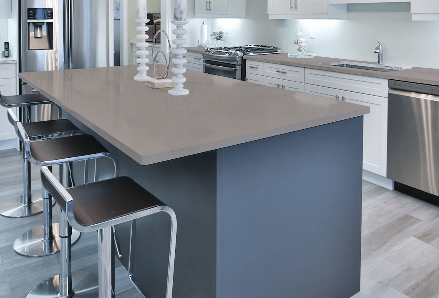 Agger Grey Classico Quartz for the Dramatic Style Kitchen