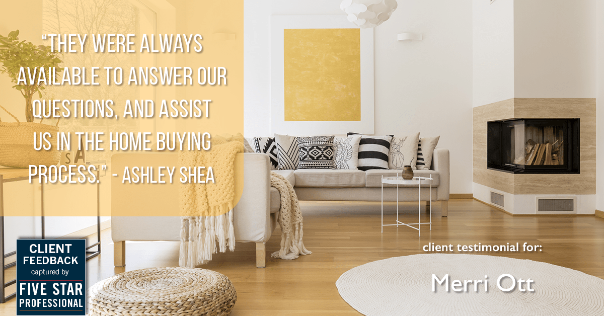 Client Testimonials for real estate agent The Ott Group with MORE Realty