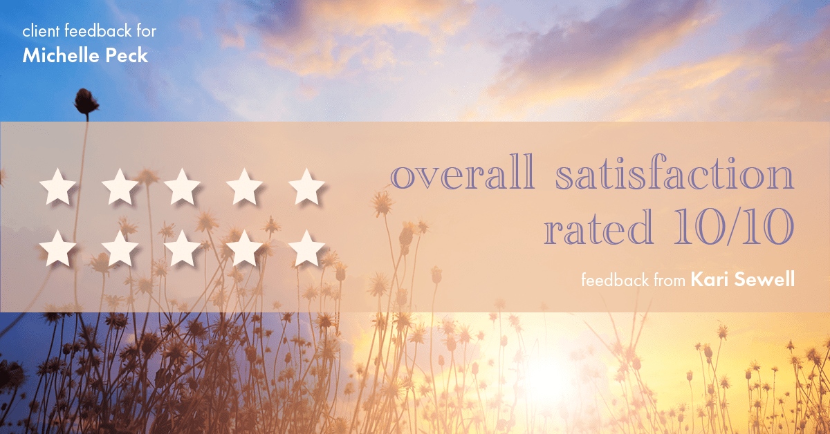 Client Testimonial for Michelle Peck