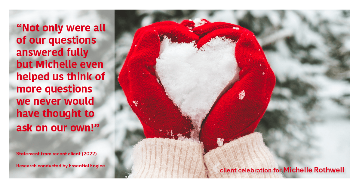 Client Testimonials for real estate agent Michelle Rothwell with RE/MAX