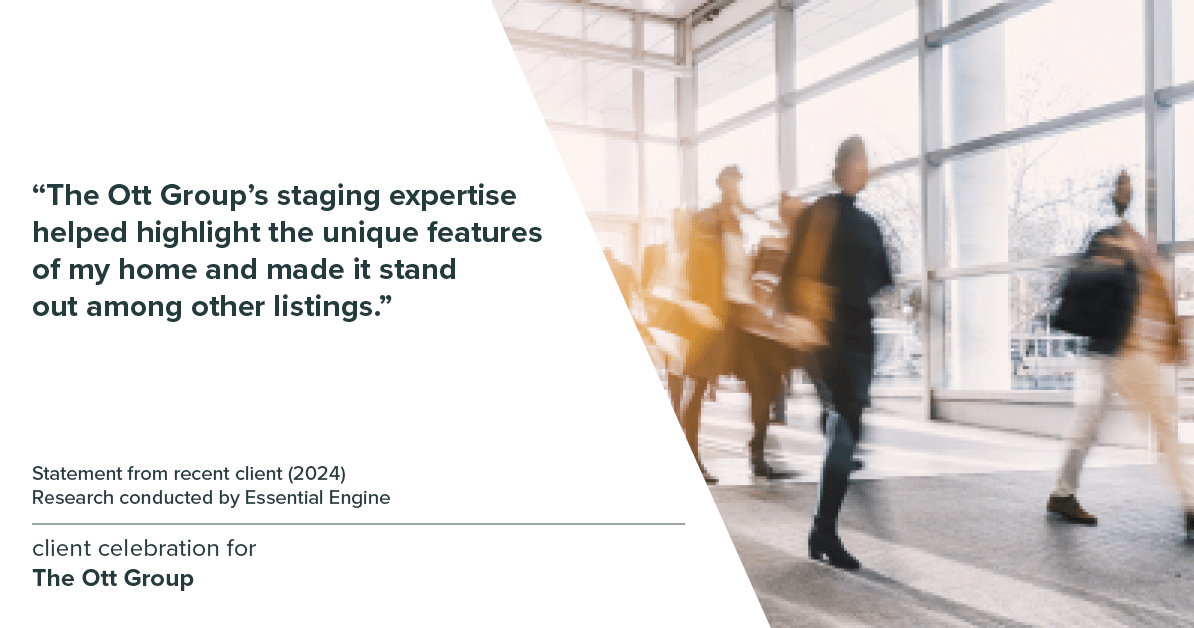 Client Testimonials for real estate agent The Ott Group with MORE Realty