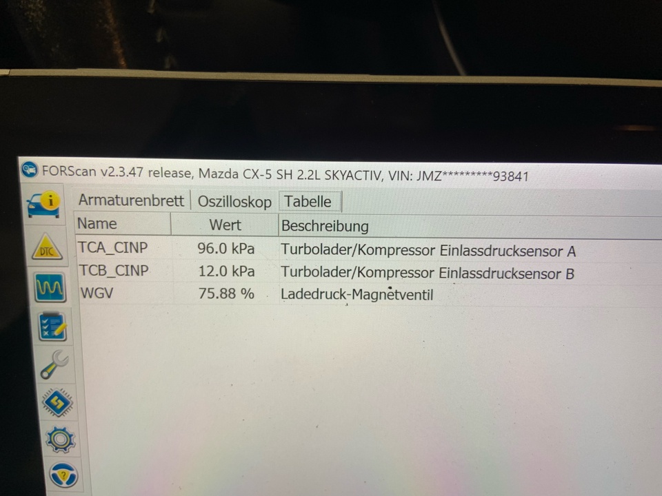 [Aktiv] P2262 MKL bei zügiger Fahrt | MAZDA CX-5 | FabuCar