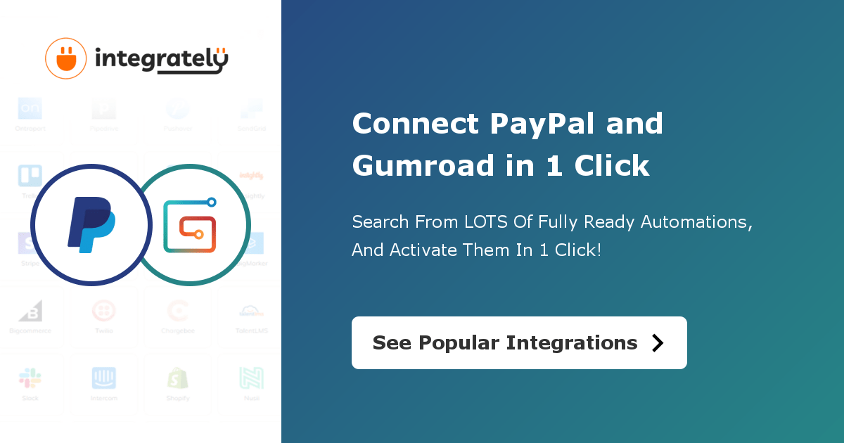 How to integrate PayPal & Gumroad 1 click ️ integration