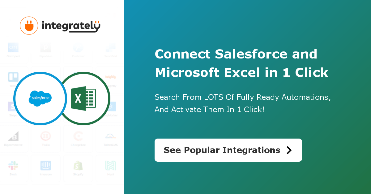 How to integrate Salesforce & Microsoft Excel 1 click ️ integration