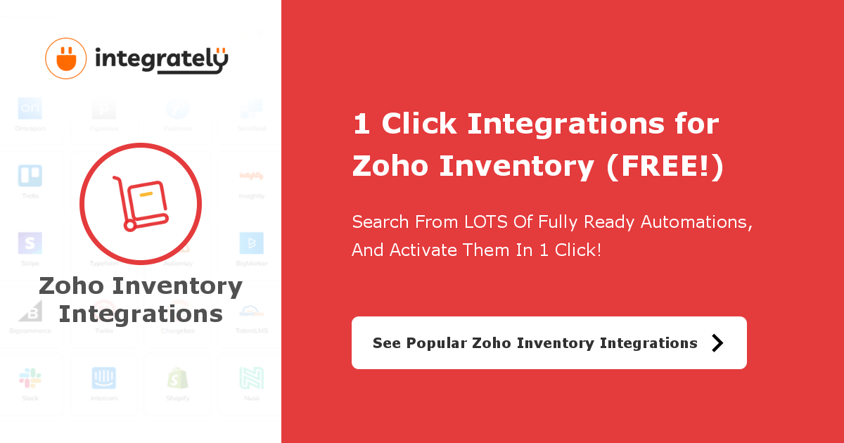 Zoho Inventory Integrations 6K+ Ready Integrations ️