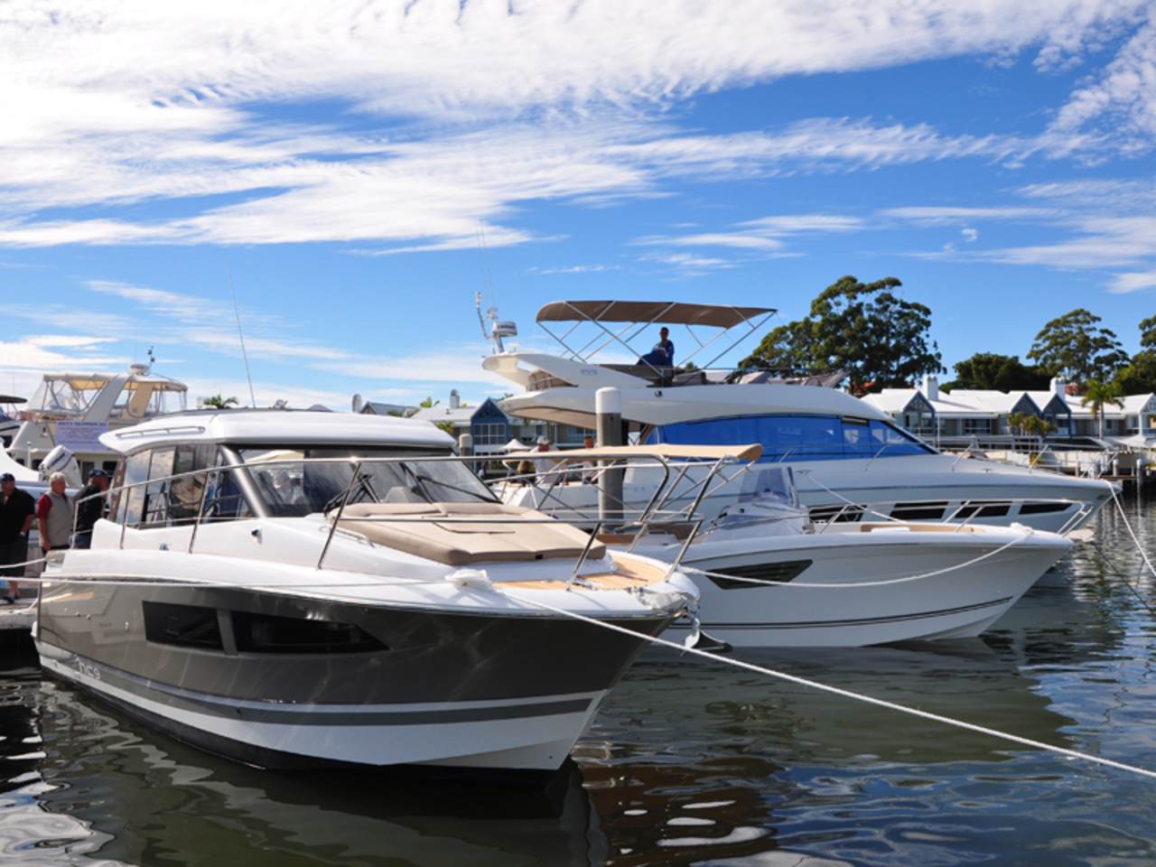 Prestige in Sanctuary Cove boat show 2012