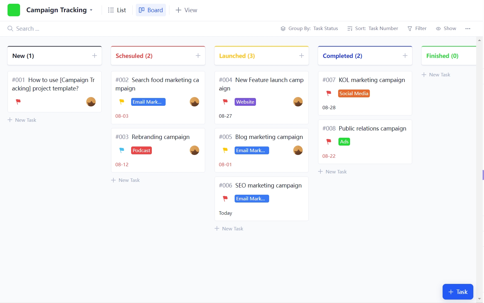 Campaign Tracking Template Track everything