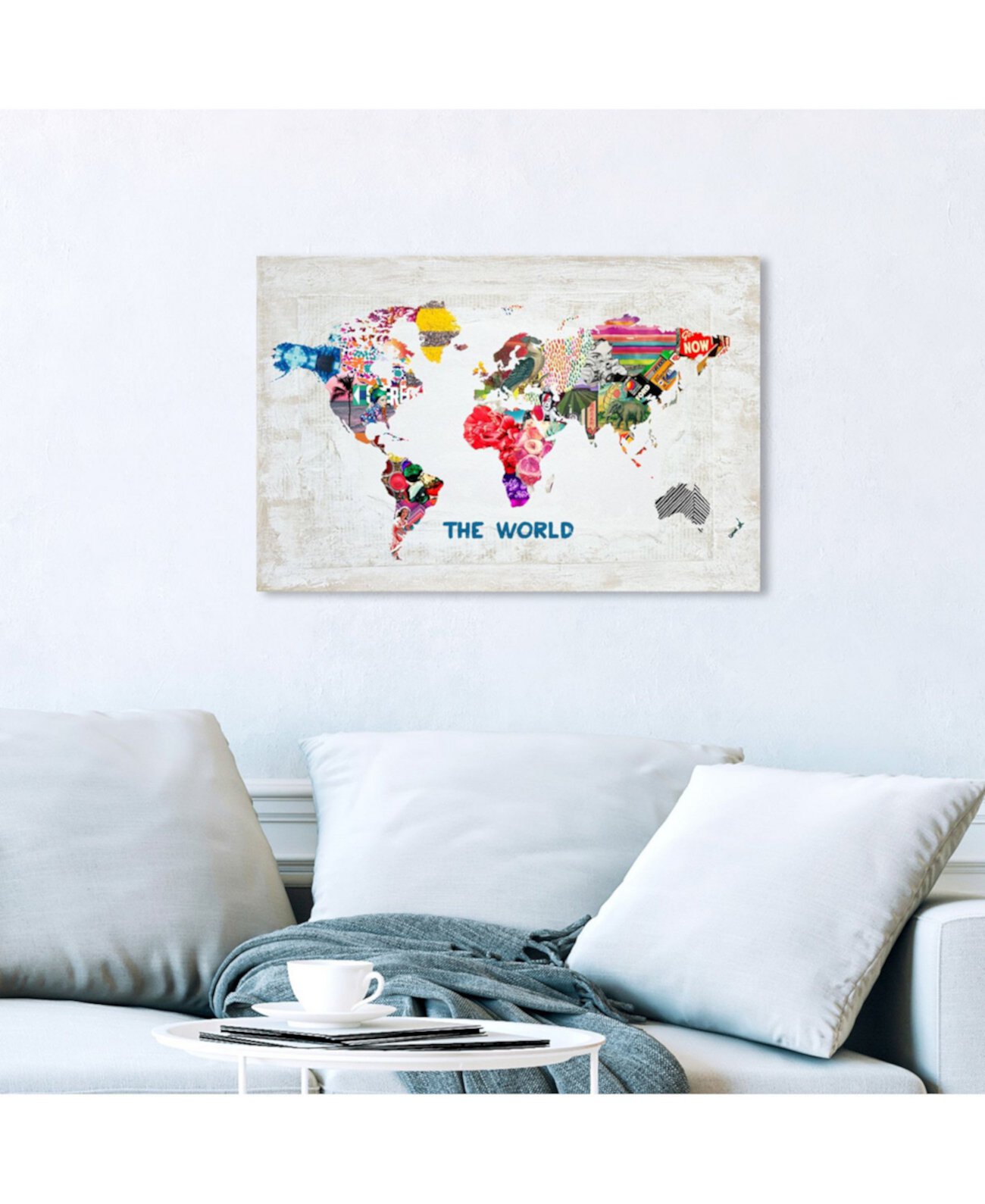 Купить Предметы для настенного декора Картина на холсте Hipster Mapa