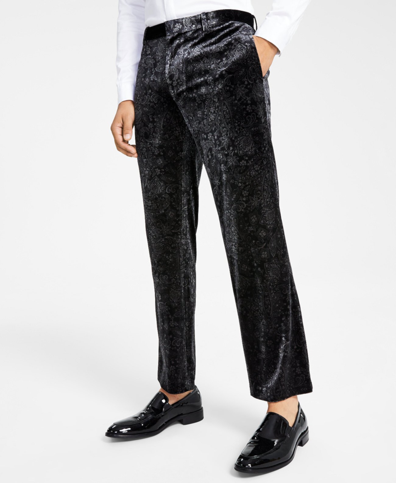 Купить Классические брюки Men's SlimFit Paisley Velvet Suit Pants